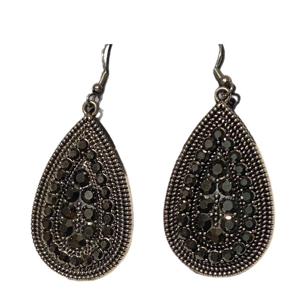 VTG 90 USA Gorpcore Goth Black Pin Stripe Suit Blazer Mini Skirt 3/4 Long Sleeve - Picture 3 of 16